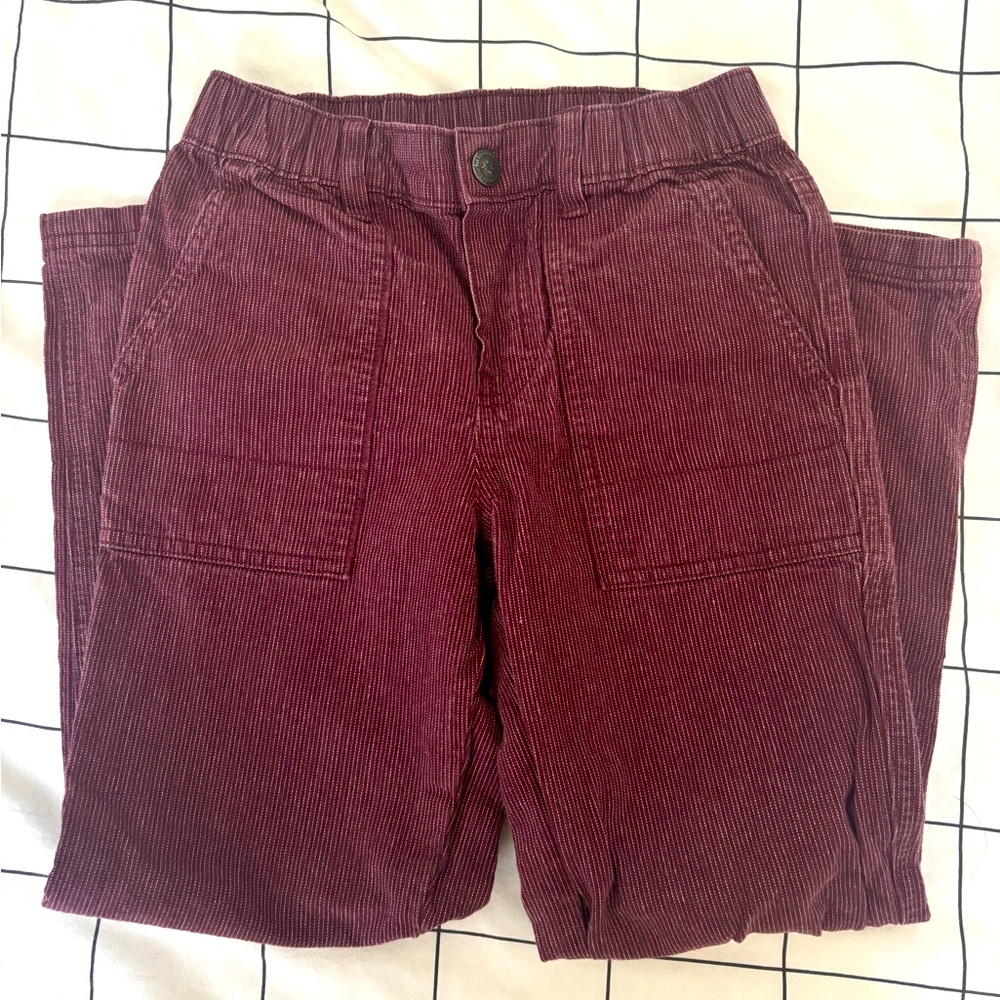 Tea Burgundy pin stripe Pants Boys size 8